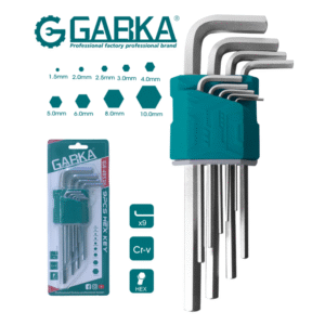 SET DE LLAVES HEXAGONALES 9PC